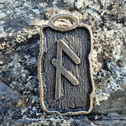 ANSUZ - RUNOVÝ AMULET, ZINEK STAROMOSAZ - RUNY