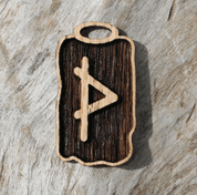 THURISAZ - RUNOVÝ DŘEVENÝ AMULET - RUNY