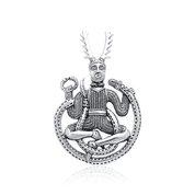 CERNUNNOS, STŘÍBRNÝ AMULET. STŘÍBRO (925) - PŘÍVĚSKY