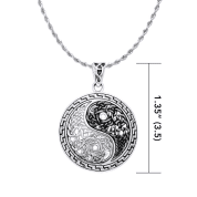 YING YANG, STŘÍBRNÝ TALISMAN, AG 925 - PŘÍVĚSKY