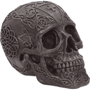 KELTSKÁ LEBKA - CELTIC IRON SKULL - FIGURKY, LAMPY, TĚŽÍTKA