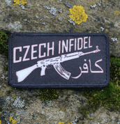 NÁŠIVKA CZECH INFIDEL VZ58 - NÁŠIVKY - VOJENSKÉ