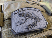 DON´T TREAD ON ME FROG, 3D PATCH NÁŠIVKA, SUCHÝ ZIP - NÁŠIVKY - VOJENSKÉ