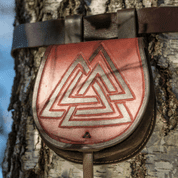 VALKNUT, RYTÁ KOŽENÁ VIKINGSKÁ BRAŠNA - BRAŠNY, MĚŠCE, SPORRANY