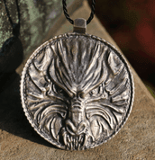 VLK - VELKÝ MEDAILON, VLČÍ TALISMAN, AMULET - VIKINGSKÉ AMULETY