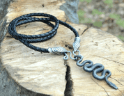 BLACK SNAKE, KOVANÝ HAD, KOŽENÉ BOLO - KELTSKÉ AMULETY