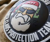 TACTICAL BEARD SANTA CLAUS PROTECTION TEAM NÁŠIVKA - NÁŠIVKY - VOJENSKÉ