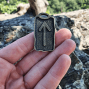 TIWAZ - RUNOVÝ AMULET, ZINEK STAROMOSAZ - RUNY