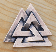 VALKNUT, VIKINSKÝ PŘÍVĚŠEK, BRONZ - VIKINGSKÉ AMULETY