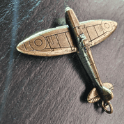 SUPERMARINE SPITFIRE, PŘÍVĚSEK LETADLO, STAROMOSAZ - VŠECHNY AMULETY, VLASTNÍ VÝROBA