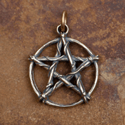 PENTAGRAM PŘÍVĚŠEK, BRONZ - PŘÍVĚŠKY, NÁHRDELNÍKY