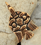 VIKINSKÝ HAVRAN, JAROSLAV, RUSKO, 10. STOLETÍ, BRONZOVÝ AMULET - VIKINGSKÉ AMULETY