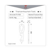 MULTITOOL KLÍČENKA TITAN KEITH - TITANOVÉ VYBAVENÍ