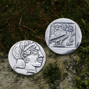 ATHÉNSKÁ TETRADRACHMA, STŘÍBRNÁ MINCE REPLIKA AG 925 - ŘECKO, MINCE