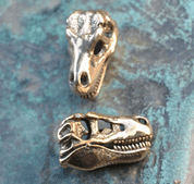 TYRANNOSAURUS REX, T-REX, MASIVNÍ AMULET, PŘÍVĚŠEK, BRONZ - PREHISTORIA - DINOSAUŘI, PRAVĚKÉ ŠPERKY