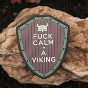 FUCK CALM VIKING NÁŠIVKA, SUCHÝ ZIP - NÁŠIVKY - VOJENSKÉ