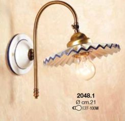 TIROLIA KERAMICKÉ NÁSTĚNNÉ SVÍTIDLO 2211-A - NÁSTĚNNÁ SVÍTIDLA - HOME DECOR