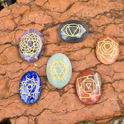 KAMENY, 6 KUSŮ - VÝROBKY Z NEROSTŮ - HOME DECOR