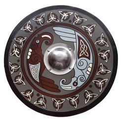 VIKINGSKÝ ŠTÍT - HAVRANI 61CM - DEKORATIVNÍ ŠTÍTY - ZBROJE