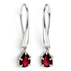 Adrianna Silver Earrings with Glass, 925 Silver