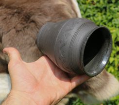 SLOVANSKÁ NÁDOBA, X. STOLETÍ, OBJEM: 500 ML - HISTORICKÁ KERAMIKA - STOLOVÁNÍ
