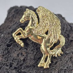 VUK - VLK, VLČÍ HLAVA, AMULET POZLACENO - POZLACENÉ ŠPERKY - ŠPERKY