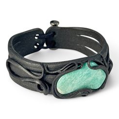 VLK FENRIR, VLČÍ NÁRAMEK, KŮŽE - NÁRAMKY Z KŮŽE - SEDLÁŘSTVÍ