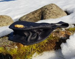 VLK, KOŽENÁ BRAŠNA, HNĚDÁ - BRAŠNY Z KŮŽE - SEDLÁŘSTVÍ