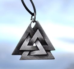 VALKNUT, VIKINSKÉ PÁNSKÉ ČB TRIČKO - TRIČKA PÁNSKÁ - MÓDA