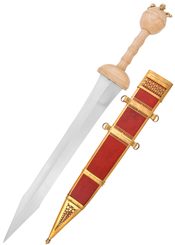 DUBRAVICA GLADIUS S KOŽENOU POCHVOU - STAROVĚKÉ MEČE - ZBRANĚ