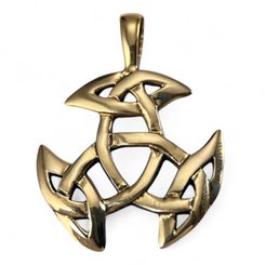 UZEL ŽIVOTA, KELTSKÝ BRONZOVÝ AMULET - PŘÍVĚSKY - ŠPERKY