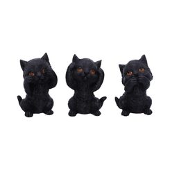 TŘI KOŤÁTKA - NEVIDÍM, NEMLUVÍM, NESLYŠÍM, 8,8 CM - FIGURKY - HOME DECOR