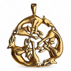 KELTŠTÍ VLCI - PŘÍVĚSEK, BRONZ - PŘÍVĚSKY - ŠPERKY