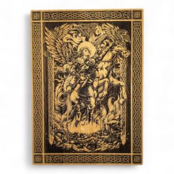 VALKÝRA, NÁSTĚNNÁ DEKORACE, DŘEVO 32X46CM - DŘEVĚNÉ OBRAZY - HOME DECOR