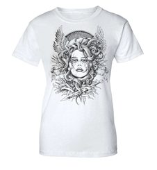 MEDUSA, TRIČKO DÁMSKÉ BÍLÉ - TRIČKA DÁMSKÁ - MÓDA