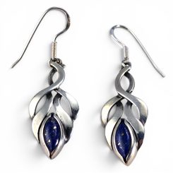 COLLEEN, STŘÍBRNÉ NÁUŠNICE, LAPIS LAZULI, AG 925 - NÁUŠNICE S KAMENY, STŘÍBRO - STŘÍBRNÉ ŠPERKY
