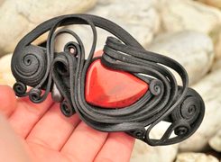MALACHIT - SPONA DO VLASŮ - SPONY DO VLASŮ - ŠPERKY