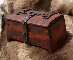STŘEDOVĚKÁ HISTORICKÁ TRUHLA, DŘEVĚNÁ, OKOVANÁ - SOŠKY, RELIÉFY, TRUHLY - HOME DECOR