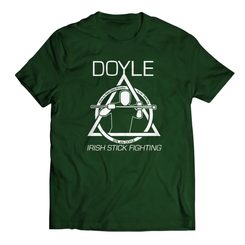 DOYLE STYLE, IRISH STICK FIGHTING, ZELENÉ PÁNSKÉ TRIČKO - TRIČKA PÁNSKÁ - MÓDA