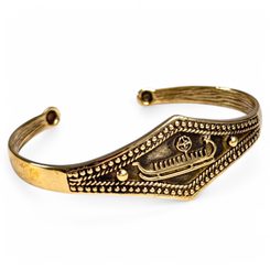 VIKINSKÁ LOĎ, NÁRAMEK VIKING, BRONZ - NÁRAMKY - ŠPERKY