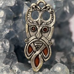 ODIN, VIKINSKÝ RUNOVÝ AMULET, PAROH - KOST A PAROH - ŠPERKY