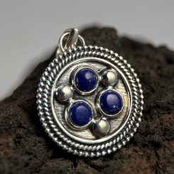 OCTAVIA, STŘÍBRNÝ PŘÍVĚSEK, LAPIS LAZULI AG 925/1000 - PŘÍVĚSKY - STŘÍBRNÉ ŠPERKY