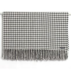 HOUNDSTOOTH DOUBLE TWILL, LUXUSNÍ VLNĚNÁ DEKA, DOVOZ: IRSKO - VLNĚNÉ DEKY - MÓDA
