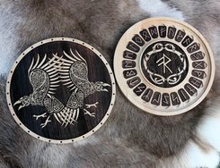 HUGINN a MUNINN - SADA RUN FUTHARK a dárková kazeta