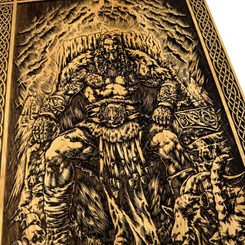 THOR - NÁSTĚNNÁ DEKORACE, DŘEVO 32X46CM - DŘEVĚNÉ OBRAZY - HOME DECOR