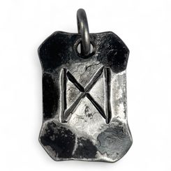 DAGAZ, KOVANÁ RUNA, AMULET - KOVANÉ ŠPERKY - ŠPERKY