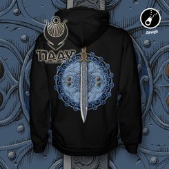 CLAÍOMH SOLAIS - MEČ SVĚTLA, KELTSKÝ MOTIV, MIKINA ZIPPER - MIKINY - MÓDA