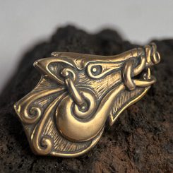 COLLACH - KELTSKÝ KANEC, PŘÍVĚŠEK BRONZ - PŘÍVĚSKY - ŠPERKY