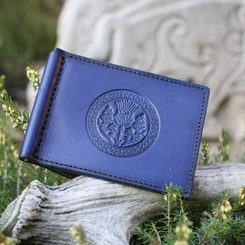 SKOTSKÝ BODLÁK, KOŽENÁ PENĚŽENKA - DOLAROVKA - KOŽENÉ PENĚŽENKY - SEDLÁŘSTVÍ