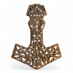 MJÖLNIR THOROVO KLADIVO BRONZOVÝ PŘÍVĚŠEK - PŘÍVĚSKY - ŠPERKY